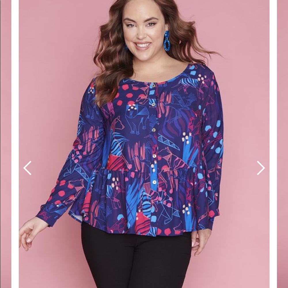 LPD - Floral blouse - size 22 - Picture 2 of 3